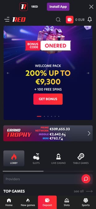 Visuel 9 1RED Casino