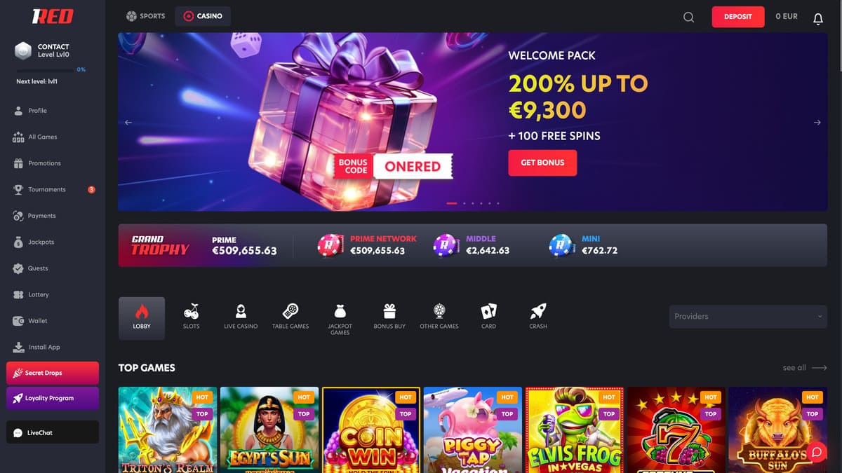Visuel 7 1RED Casino