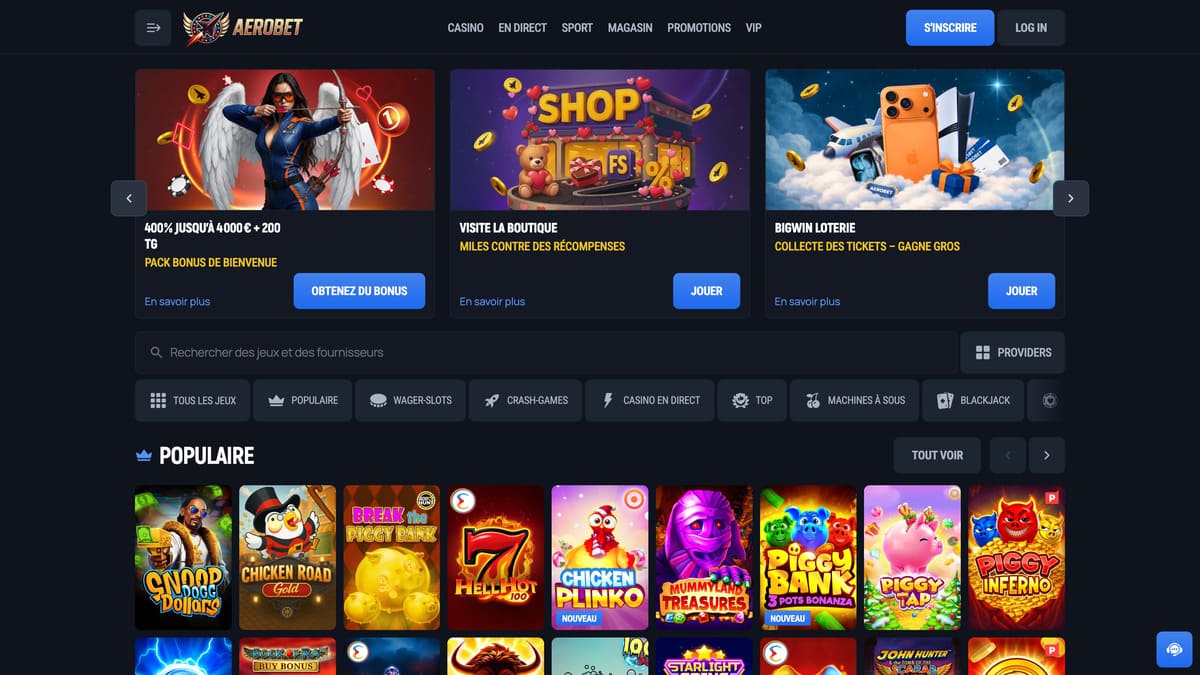Visuel 7 Aerobet Casino