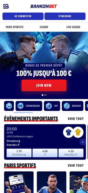 Aperçu mobile Bankonbet Casino