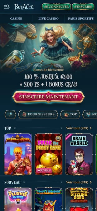 Visuel 10 BetAlice casino