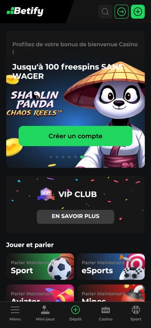 Visuel 7 Betify Casino