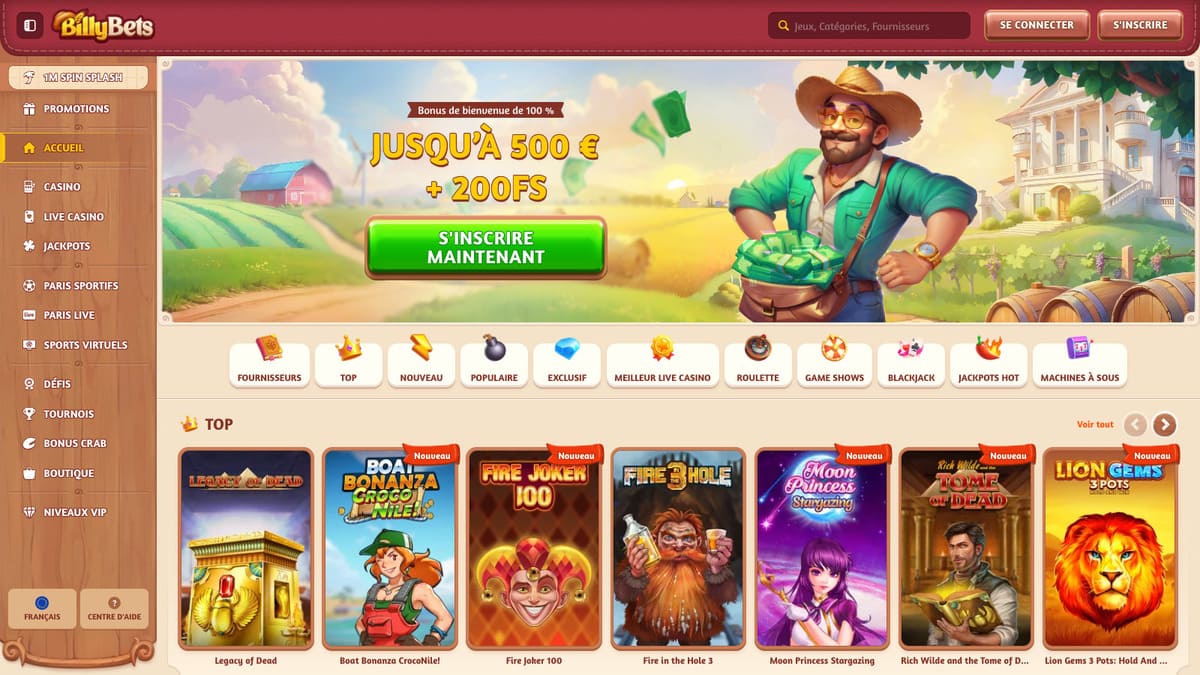 Visuel 8 BillyBets Casino