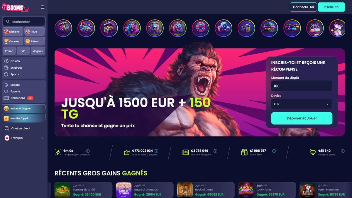 Visuel 7 Boomsbet Casino