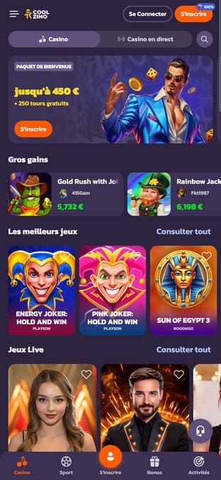 Visuel 9 Coolzino Casino