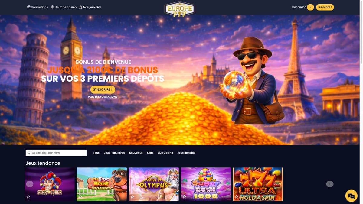 Visuel 7 Europe777 Casino