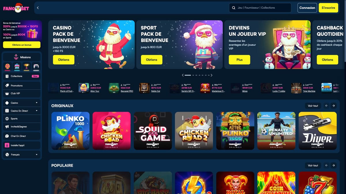 Visuel 7 Fano Bet Casino