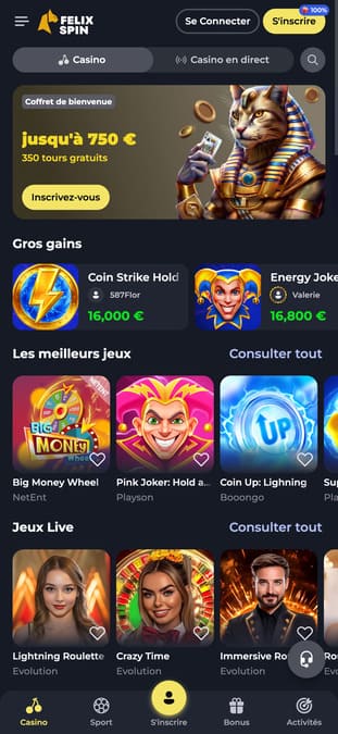 Visuel 9 Felix Spin Casino