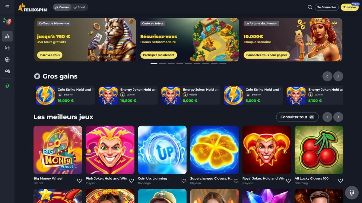 Visuel 7 Felix Spin Casino