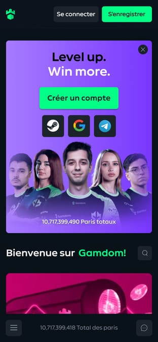 Visuel 5 Gamdom Casino