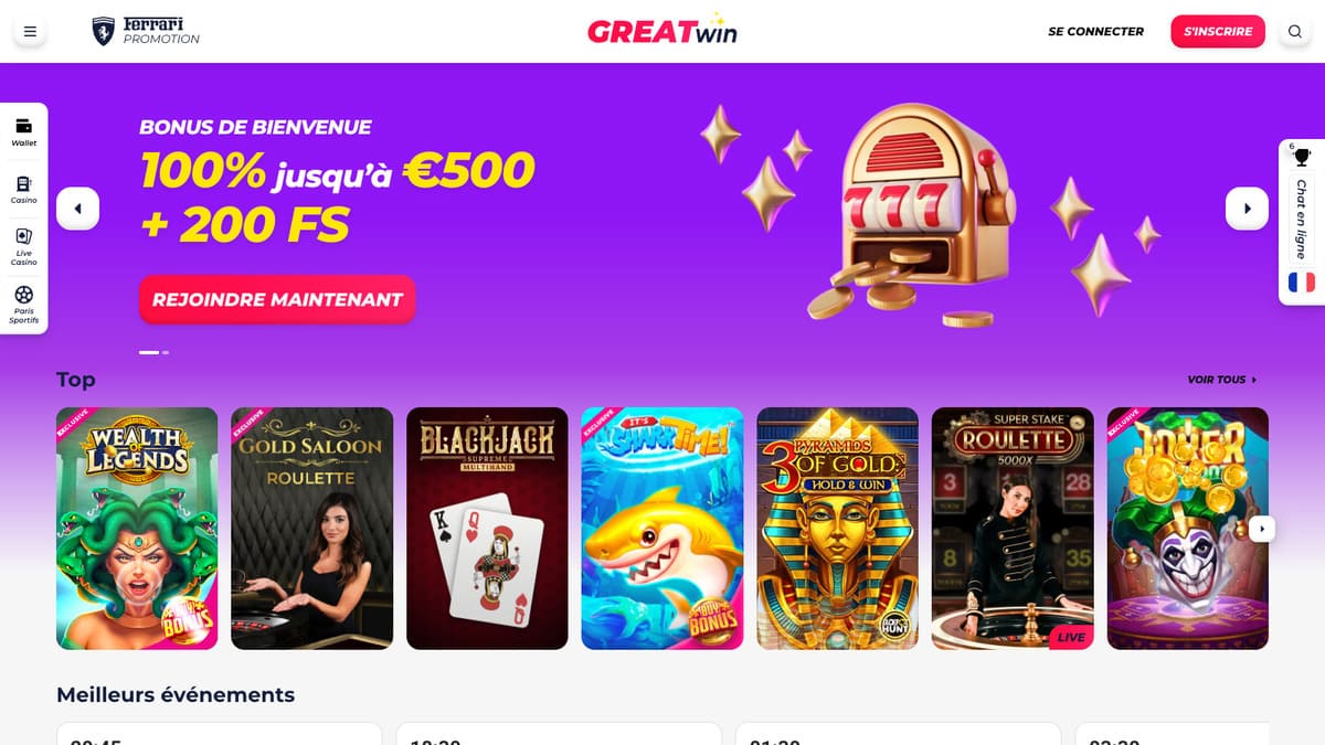 Visuel 8 GreatWin Casino