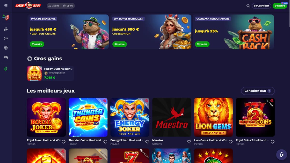 Visuel 7 LazyBar Casino