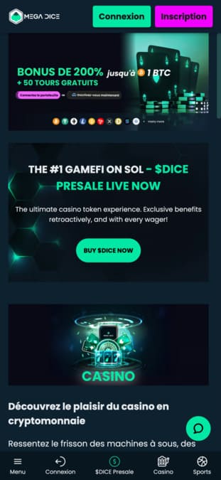 Visuel 7 Mega Dice Casino