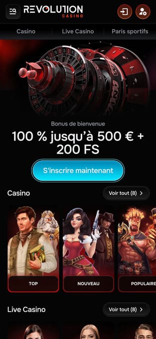 Visuel 9 Revolution casino