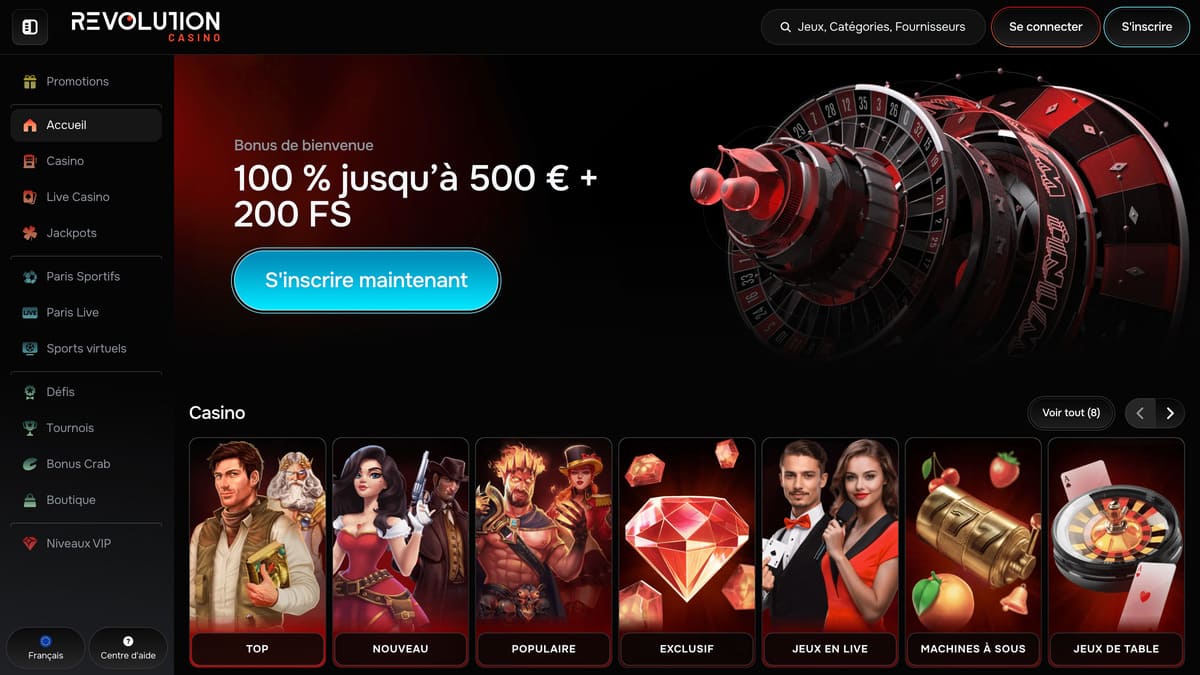 Visuel 7 Revolution casino