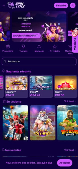 Visuel 9 SpinLynx Casino