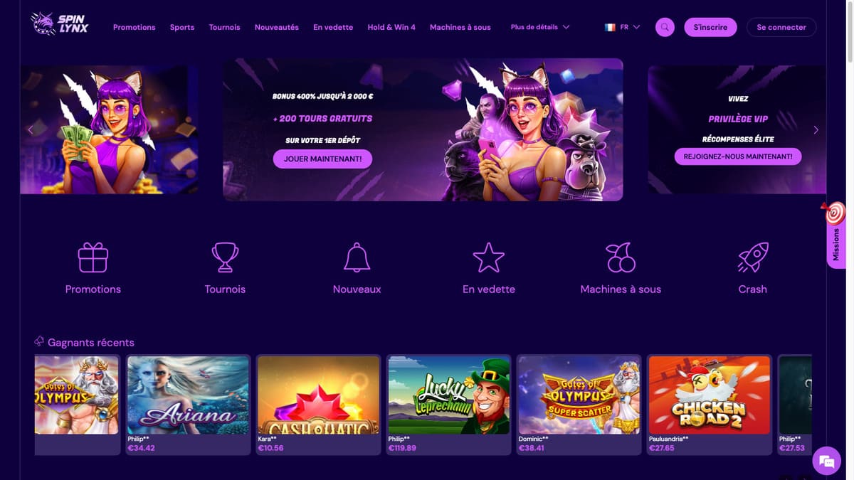 Visuel 7 SpinLynx Casino
