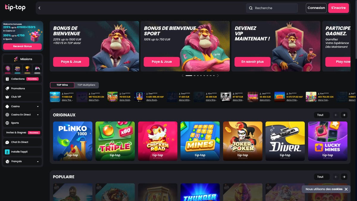 Visuel 7 Tip Top Casino
