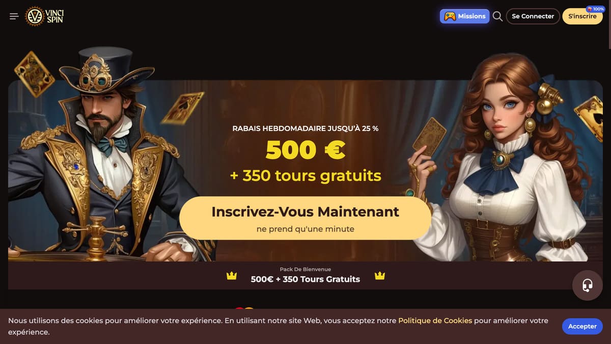 Visuel 7 Vincispin Casino