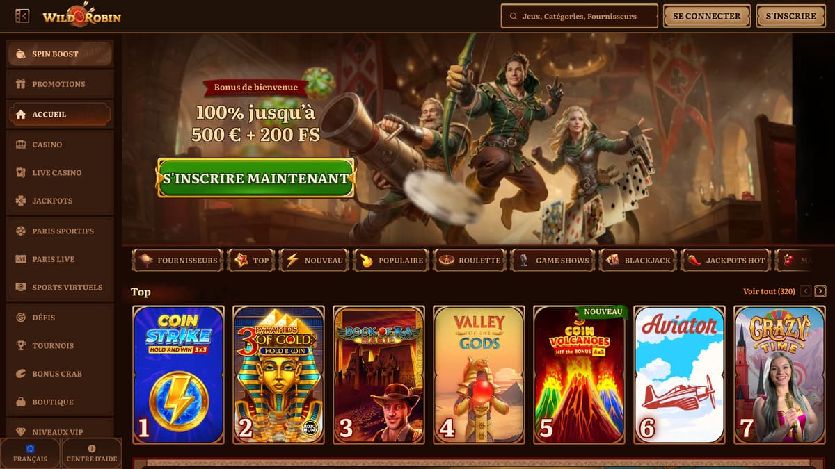 Visuel 8 WildRobin casino