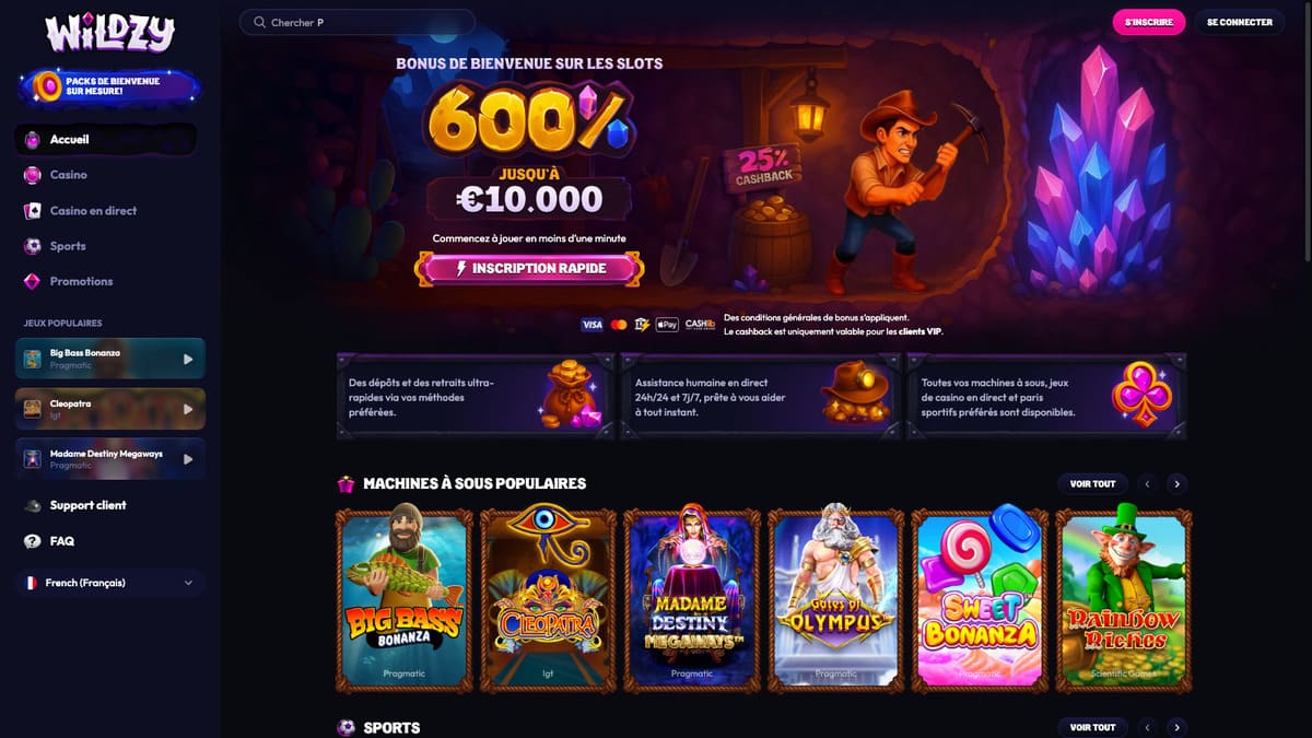 Visuel 5 Wildzy Casino