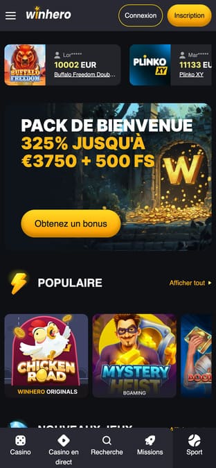 Visuel 9 Winhero Casino