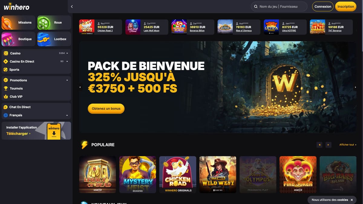 Visuel 7 Winhero Casino